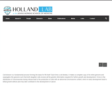 Tablet Screenshot of hollandlab.com